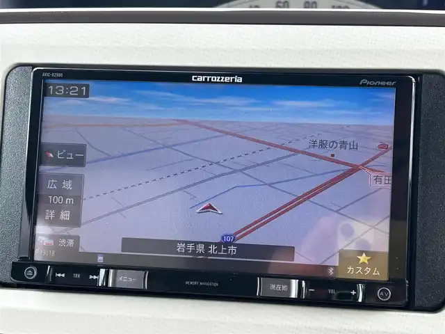 ダイハツ ムーヴ キャンバス X メイクアップ SA Ⅲ 岩手県 2018(平30)年 5.3万km ブラックマイカメタリック スマートアシスト/　　・衝突回避支援ブレーキ/　　・車線逸脱警報/　　・誤発進抑制制御/メモリナビ/　　BT/CD/DVD/バックカメラ/両側パワースライドドア/HIDオートライト/スマートキー/ETC