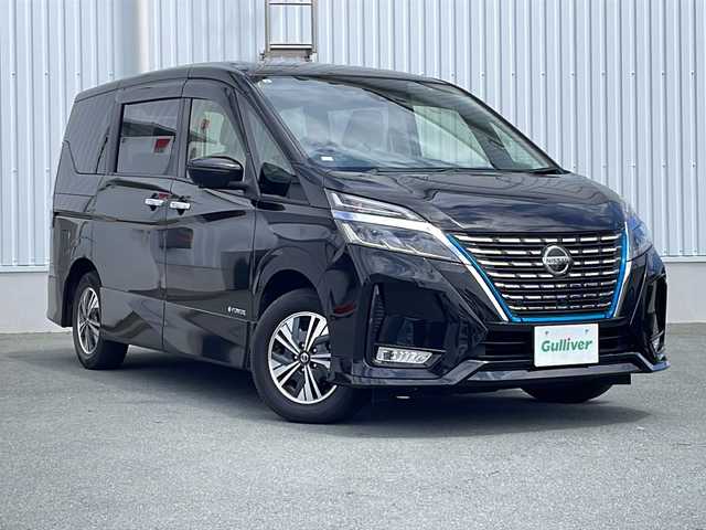 日産 セレナ e－パワー ハイウェイスター V 三重県 2019(令1)年 3.8万km ダイヤモンドブラック 純正ナビ/全周囲カメラ/クルーズコントロール/フリップダウンモニター/両側パワースライドドア/横滑り防止/ビルトインETC/ドライブレコーダー/LEDヘッドライト/オートライト/ウィンカーミラー/純正15インチアルミホイール/プッシュスタート/スマートキー/純正フロアマット/スペアキー/パーキングアシスト/電動格納ミラー/禁煙車/取扱説明書/保証書