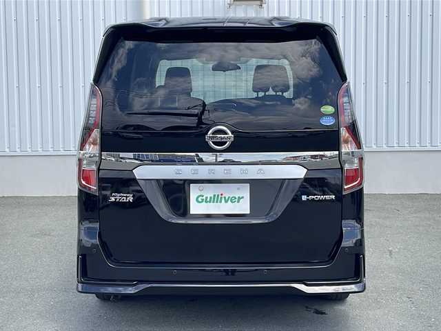 日産 セレナ e－パワー ハイウェイスター V 三重県 2019(令1)年 3.8万km ダイヤモンドブラック 純正ナビ/全周囲カメラ/クルーズコントロール/フリップダウンモニター/両側パワースライドドア/横滑り防止/ビルトインETC/ドライブレコーダー/LEDヘッドライト/オートライト/ウィンカーミラー/純正15インチアルミホイール/プッシュスタート/スマートキー/純正フロアマット/スペアキー/パーキングアシスト/電動格納ミラー/禁煙車/取扱説明書/保証書
