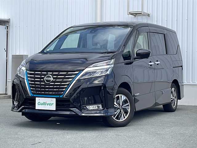 日産 セレナ e－パワー ハイウェイスター V 三重県 2019(令1)年 3.8万km ダイヤモンドブラック 純正ナビ/全周囲カメラ/クルーズコントロール/フリップダウンモニター/両側パワースライドドア/横滑り防止/ビルトインETC/ドライブレコーダー/LEDヘッドライト/オートライト/ウィンカーミラー/純正15インチアルミホイール/プッシュスタート/スマートキー/純正フロアマット/スペアキー/パーキングアシスト/電動格納ミラー/禁煙車/取扱説明書/保証書