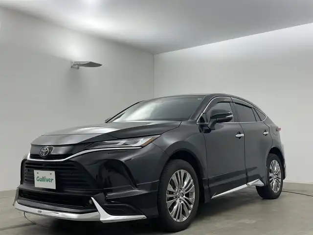 トヨタ ハリアー Z レザーパッケージ 岡山県 2022(令4)年 3.6万km プレシャスブラックパール 純正12.3インチディスプレイオーディオ(ナビ付)/（AMFM/BT/フルセグTV/USB)/パノラミックビューモニター/JBLサウンド/モデリスタフルエアロ/デジタルインナーミラー/黒レザーシート/前席パワーシート/前席シートヒーター/パワーバックドア/ビルトインETC２．０/パワーバックドア/レーダークルーズコントロール/ＬＥＤヘッドライト/オートライト/オートハイビーム/新車保証書