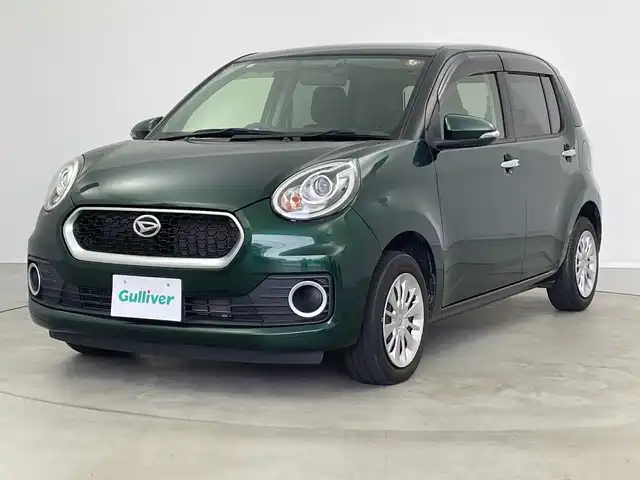 ダイハツ ブーン シルク 新潟県 2016(平28)年 3.9万km ダークエメラルドマイカ 純正ディーラーオプションナビ(NSZP-W66DE)/AM FM CD DVD Bluetooth USB/LEDオートライト/スマートキー2本/プッシュスタート/アイドリングストップ/純正フロアマット/ベンチシート/シートベルトリマインダー/エマージェンシーストップシグナル/電動格納機能付ウインカーミラー/フルセグTV/ETC/前方ドライブレコーダー