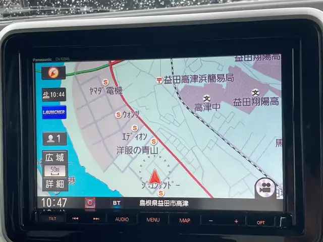 スズキ スペーシア ギア HYBRID XZターボ 島根県 2019(平31)年 3.2万km ツールグリーンパールメタリック/ガンメタリック2トーンルーフ ワンオーナー /社外SDナビ(CD/DVD/BT/フルセグ)/全方位カメラ/衝突被害軽減ブレーキ/車線逸脱警告/両側パワースライドドア /前席シートヒーター /前方ドライブレコーダー/ヘッドアップディスプレイ/オートライト/LEDヘッドライト/パドルシフト/ETC/純正ゴムフロアマット/電動格納ミラー/ミラーウィンカー /社外AW付きスタッドレスタイヤ積み込み/取扱説明書/保証書