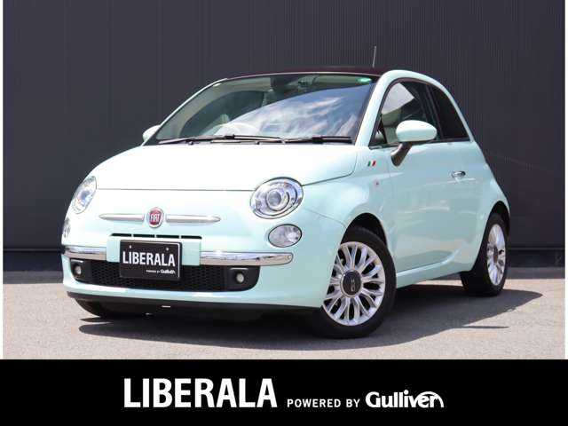 フィアット ５００ メンティーナ 静岡県 2015(平27)年 4.1万km LATTE MENTA ポータブルナビ(AVIC-MP33)/ワンセグTV/CD・AM・FM/ハーフレザーシート/純正ドラレコ/ガラスルーフ/ETC/純正15インチAW/スペアキー