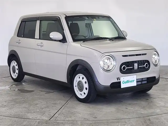 スズキ ラパン ＬＣ X 愛知県 2022(令4)年 1.1万km フォーンベージュM スズキデュアルセーフティーブレーキ/・衝突軽減ブレーキ/・横滑り防止装置/・コーナーセンサー　/・アラウンドビューモニター/純正8インチナビ　/フルセグTV/Bluetooth/シートヒーター（D/N）/USBポート×2/ステアリングリモコン/LEDヘッドライト/AAC