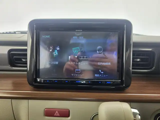 スズキ ラパン ＬＣ X 愛知県 2022(令4)年 1.1万km フォーンベージュM スズキデュアルセーフティーブレーキ/・衝突軽減ブレーキ/・横滑り防止装置/・コーナーセンサー　/・アラウンドビューモニター/純正8インチナビ　/フルセグTV/Bluetooth/シートヒーター（D/N）/USBポート×2/ステアリングリモコン/LEDヘッドライト/AAC