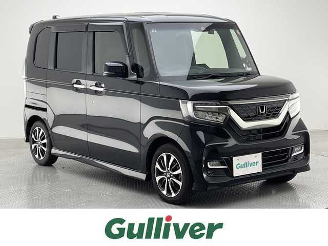 ホンダ Ｎ ＢＯＸ カスタム G L ホンダセンシング 兵庫県 2020(令2)年 3.9万km クリスタルブラックパール 社外SDナビ/(CN-RE06D)/フルセグ CD DVD BT MSV/バックカメラ/レーダークルーズコントロール/LKA/衝突軽減ブレーキ/クリアランスソナー/ビルトインETC/シートヒーター/革調シートカバー/純正フロアマット/ドアバイザー/LEDヘッドライト/LEDフォグライト/オートライト/スマートキー