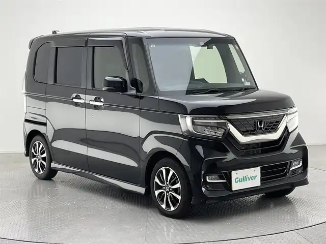 ホンダ Ｎ ＢＯＸ カスタム G L ホンダセンシング 兵庫県 2020(令2)年 3.9万km クリスタルブラックパール 社外SDナビ/(CN-RE06D)/フルセグ CD DVD BT MSV/バックカメラ/レーダークルーズコントロール/LKA/衝突軽減ブレーキ/クリアランスソナー/ビルトインETC/シートヒーター/革調シートカバー/純正フロアマット/ドアバイザー/LEDヘッドライト/LEDフォグライト/オートライト/スマートキー