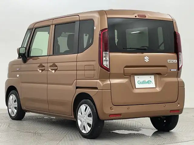 スズキ スペーシア HYBRID G 新潟県 2024(令6)年 0.2万km 茶 デュアルセンサーブレーキサポートII/両側スライドドア/LEDオートライト/電格ミラー/スマートキー/スペアキー