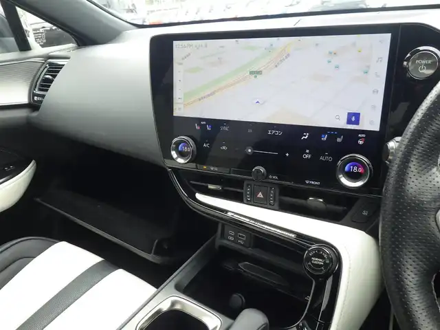 レクサス ＮＸ 350h Fスポーツ 千葉県 2022(令4)年 3.8万km ホワイトノーヴァガラスフレーク Lexus Safety System+/・プリクラッシュセーフティ/・レーンディパーチャーアラート/・オートハイビーム/・レーダークルーズコントロール/・ブラインドスポットモニター/ヘッドアップディスプレイ/デジタルインナーミラー/ムーンルーフ/純正コネクティッドナビ/地デジTV/【Bluetooth接続】/パノラミックビューモニター/コンビレザーシート/前席パワーシート/エアシート/シートヒーター/革巻きステアリング/ステアリングスイッチ/パドルシフト/ETC（2.0）/3眼LEDヘッドライト/フォグライト/ウインカーミラー/クリアランスソナー/純正20インチアルミホイル/サイド/カーテン/ニーエアバッグ/スマートキー