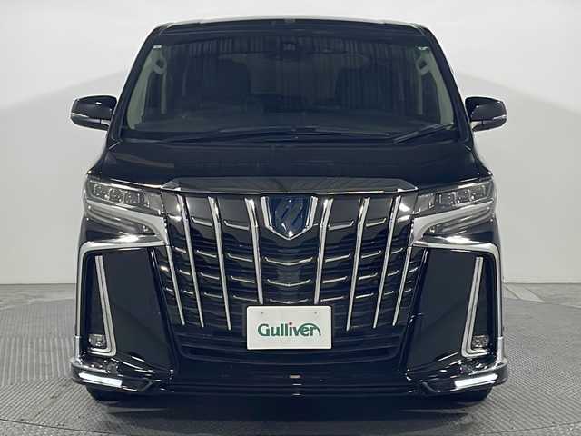 トヨタ アルファードハイブリット SR 広島県 2021(令3)年 3.9万km ブラック 社外フロントエアロ/JBLプレミアムサウンド/純正10型ナビ/パノラミックビューモニター/3眼LEDヘッドランプ/パワーバックドア/両側パワースライドドア/パワーシート/ポジションメモリー/シートヒーター/ベンチレーション/オットマン/セーフティセンス/・プリクラッシュセーフティ/・レーントレーシングアシスト/・オートマチックハイビーム/・レーダークルーズコントロール/ブラインドスポットモニター/パーキングアシスト/パーキングサポートブレーキ/ALPINEデジタルインナーミラー型ドラレコ/ETC2.0