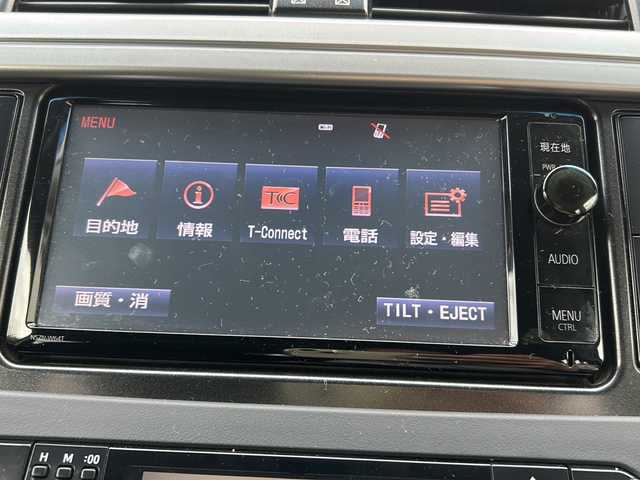 トヨタ ランドクルーザー プラド TX 埼玉県 2016(平28)年 6.4万km ブラック 純正ナビ /ETC　/バックカメラ /サンルーフ/LEDライト　/ルーフレール　/スマートキー/スペアキー１本/フォグランプ　/サイドステップ　/ステアリングスイッチ　/プッシュスタート　/電格ミラー　/オートライト　/フロアマット　/３列シート　/ISOFIX /ライトウォッシャー/TRC/パワーステアリング/パワーウィンドウ/保証書/取扱説明書