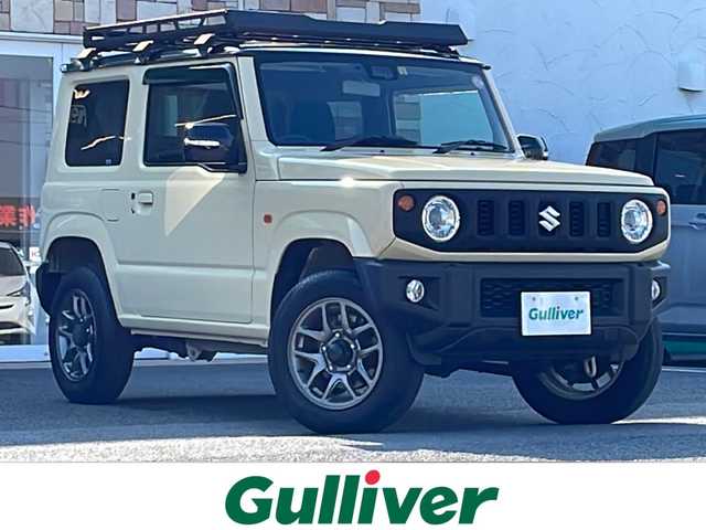 スズキ ジムニー XC 徳島県 2023(令5)年 2.4万km シフォンアイボリーメタリックブラック2トーンルーフ パナソニックナビ　CN-HE02WD/(AM.FM.CD.DVD.BT.フルセグ)/ルーフキャリア/前席シートヒーター/ステアリングスイッチ/ヘッドライトウォッシャー/バックカメラ/ビルトインETC/LEDヘッドライト