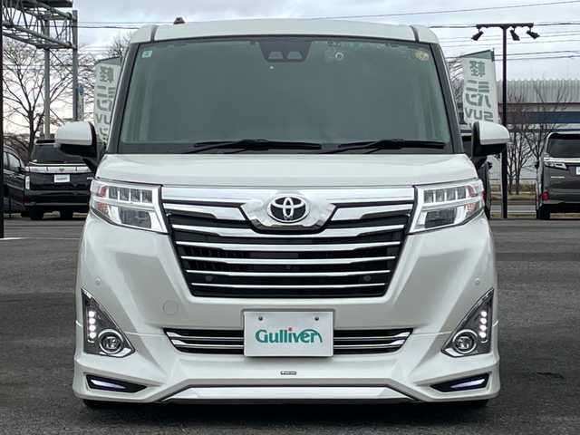 トヨタ ルーミー カスタムG 道央・札幌 2020(令2)年 7.6万km パールホワイトⅢ ４WD/寒冷地仕様/純正SDナビ/AM/FM/BT/SD/CD/フルセグ/衝突被害軽減ブレーキ/横滑り防止装置/クルーズコントロール/クリアランスソナー/バックカメラ/サイドカメラ/フロントカメラ/全方位カメラ/アラウンドビューモニター/ビルトインETC/ドライブレコーダー/アイドリングストップ/ワイパーデアイサー/両側パワースライドドア/革巻きステアリング/ステアリングリモコン/プッシュスタート/スマートキー/LEDヘッドライト/オートライト/オートマチックハイビーム/フォグランプ/電動格納ミラー/ウィンカーミラー/社外フロアマット/ドアバイザー/モデリスタフルエアロ/社外AW冬タイヤ積込/165/65/R14/2019年/山6mm/純正AW夏タイヤ積込/165/65/R14/2019年/山4mm