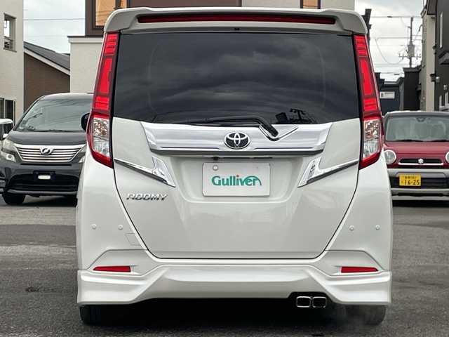 トヨタ ルーミー カスタムG 道央・札幌 2020(令2)年 7.6万km パールホワイトⅢ ４WD/寒冷地仕様/純正SDナビ/AM/FM/BT/SD/CD/フルセグ/衝突被害軽減ブレーキ/横滑り防止装置/クルーズコントロール/クリアランスソナー/バックカメラ/サイドカメラ/フロントカメラ/全方位カメラ/アラウンドビューモニター/ビルトインETC/ドライブレコーダー/アイドリングストップ/ワイパーデアイサー/両側パワースライドドア/革巻きステアリング/ステアリングリモコン/プッシュスタート/スマートキー/LEDヘッドライト/オートライト/オートマチックハイビーム/フォグランプ/電動格納ミラー/ウィンカーミラー/社外フロアマット/ドアバイザー/モデリスタフルエアロ/社外AW冬タイヤ積込/165/65/R14/2019年/山6mm/純正AW夏タイヤ積込/165/65/R14/2019年/山4mm