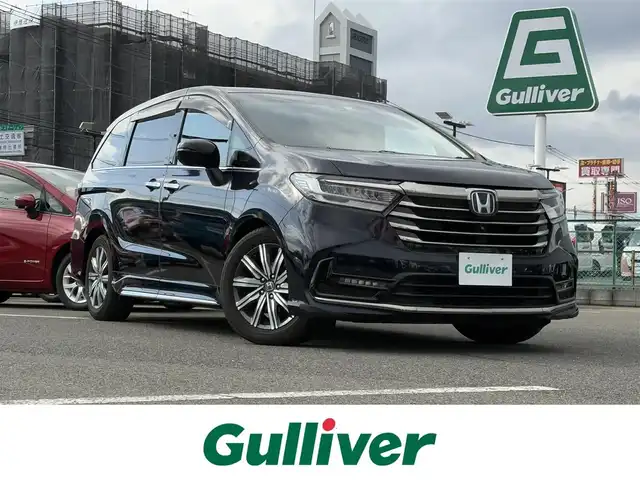 ホンダ オデッセイ アブソルート 大分県 2020(令2)年 4.3万km プレミアムヴィーナスブラックP ・純正10インチナビ(VXU-217DYi)/・フルセグ/・マルチビューカメラシステム/・Gathersリアフリップダウンモニター/・純正ビルトインETC2.0/・社外前後ドライブレコーダー/・パドルシフト/・ホンダセンシング/・レーンキープアシスト/・アダプティブクルーズコントロール/・クリアランスソナー/・D席パワーシート/・ハーフレザーシート/・2ndシートオットマン/・ハンズフリースライドドア/・両側パワースライドドア