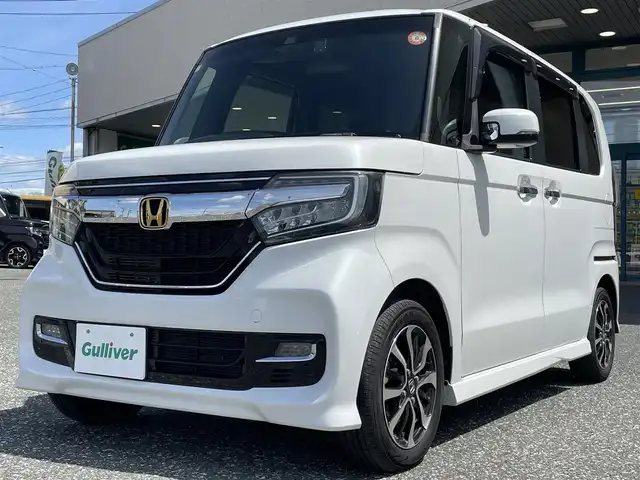 ホンダ Ｎ ＢＯＸ カスタム G EX ホンダセンシング 愛知県 2019(平31)年 3万km プラチナホワイトパール フルセグテレビ/バックカメラ/ウィンカーミラー/レーダークルーズコントロール/フォグランプ/ドアバイザー/プッシュスタート/片側パワースライドドア/ビルトインETC/レーンキープ/衝突軽減ブレーキ/オートライト/USB×2/Bluetooth/純正マット/カーテンエアバック/コーナーセンサー/ドライブレコーダー