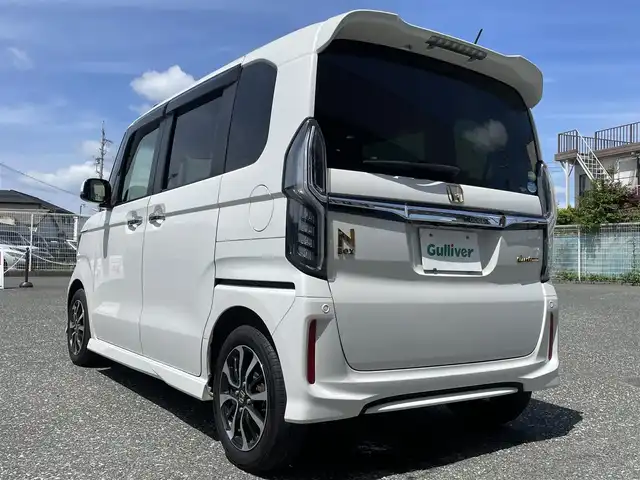 ホンダ Ｎ ＢＯＸ カスタム G EX ホンダセンシング 愛知県 2019(平31)年 3万km プラチナホワイトパール フルセグテレビ/バックカメラ/ウィンカーミラー/レーダークルーズコントロール/フォグランプ/ドアバイザー/プッシュスタート/片側パワースライドドア/ビルトインETC/レーンキープ/衝突軽減ブレーキ/オートライト/USB×2/Bluetooth/純正マット/カーテンエアバック/コーナーセンサー/ドライブレコーダー