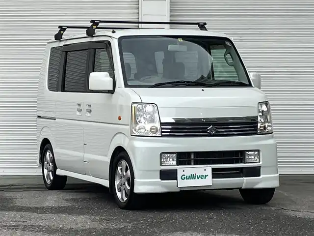 スズキ エブリィ ワゴン PZターボ スペシャル 高知県 2005(平17)年 18万km パールホワイト メモリナビ/フルセグテレビ/両側パワースライドドア/ETC/Bluetooth接続/ターボ/ABS/LEDヘッドライト/ブレーキアシスト/盗難防止装置/オートステップ/ルーフキャリア/オートエアコン