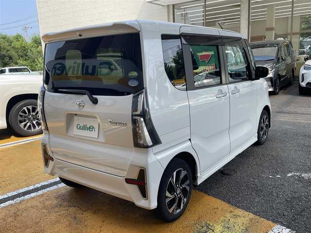 ダイハツ タント カスタム X セレクション 静岡県 2020(令2)年 1.4万km シャイニングホワイトパール ワンオーナー/純正ナビ/フルセグTV/DVD/CD/SD/BT/全方位カメラ/両側パワースライドドア/ハーフレザーシート/前席シートヒーター /前後コーナーセンサー/ビルトインETC/LEDヘッドライト/LEDフォグライト/前方ドライブレコーダー/衝突軽減ブレーキ/レーンキープアシスト/ステアリングスイッチ/スマートキー×2/保証書/取扱説明書/R4/R5点検記録簿有