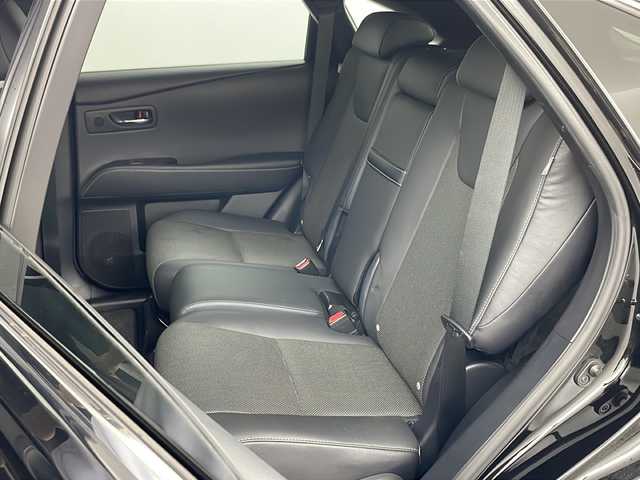 レクサス ＲＸ 450h Fスポーツ 道央・札幌 2013(平25)年 6.6万km ブラック ・4WD/・純正ナビ&CD&DVD&BT/・パワーバックドア/・バックカメラ/・クルーズコントロール/・ビークルスタビリティコントロール/・ヘッドアップディスプレイ/・前後ドライブレコーダー/・ビルトインETC/・前席シートヒーター/・レザーシート/・社外フロアマット/・プッシュスタート/・ヘッドライトウォッシャー/・LEDヘッドライト/・オートライト/・スマートキー/・スペアキー