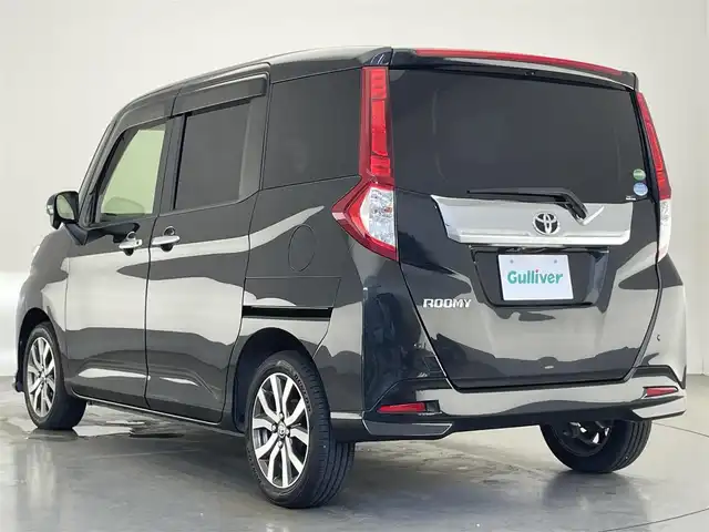 トヨタ ルーミー カスタムG－T 愛知県 2017(平29)年 4.7万km ブラックマイカメタリック コンフォートパッケージ/ナビレディパッケージ/フォグランプ/両側パワースライドドア/LEDライト/ETC/プッシュスタート/スマートキー/Bluetooth/社外ナビ/フルセグTV/ターボ車/純正アルミホイール