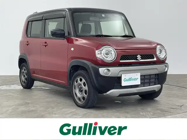 スズキ ハスラー G 大分県 2019(令1)年 1.9万km フェニックスレッドパール/ブルーイッシュブラックパール 社外ナビ/（フルセグ/CD/Bluetooth/DVD)/前後ドライブレコーダー/ETC/バックカメラ/前席シートヒーター/スマートキー・プッシュスタート/保証書・取扱説明書/スペアキー