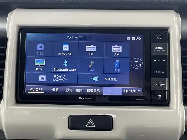 スズキ ハスラー G 大分県 2019(令1)年 1.9万km フェニックスレッドパール/ブルーイッシュブラックパール 社外ナビ/（フルセグ/CD/Bluetooth/DVD)/前後ドライブレコーダー/ETC/バックカメラ/前席シートヒーター/スマートキー・プッシュスタート/保証書・取扱説明書/スペアキー