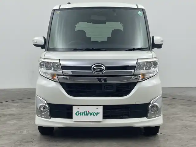 ダイハツ タント カスタム X SA 三重県 2014(平26)年 2.2万km パールホワイトⅢ /禁煙車//社外7インチナビ//バックカメラ//スマートアシスト//ETC//プッシュスタート//片側パワースライドドア//HIDヘッドライト//純正14インチアルミホイール//スマートキー//フォグランプ//オートライト