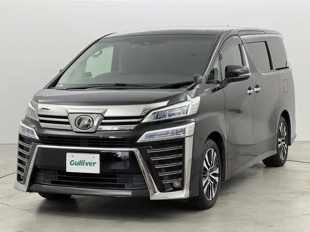 トヨタ ヴェルファイア Z Gエディション 福岡県 2018(平30)年 5.3万km ブラック アルパイン後席モニター／ナビ　/バックカメラ　/デジタルインナーミラー　/ETC　/前後ドラレコ　/レーダー探知機　/セーフティセンス　/レーダークルーズコントロール　/衝突軽減ブレーキ　/レーンキープ　/アクセル踏み間違い防止　/ＭＴモード付ＡＴ　/両側電動スライドドア　/パワーバックドア　/シートメモリー付きパワーシート　/シートヒーター/ベンチレーション　/ステアリングヒーター　/３眼ＬＥＤヘッドライト　/純正18インチアルミホイール