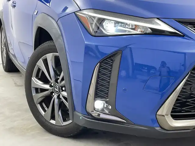 レクサス ＵＸ 250h Fスポーツ 新潟県 2020(令2)年 6.1万km セレスティアルブルーガラスフレーク 純正メモリナビ/　フルセグTV/Bluetooth/CD/DVD/USB/レクサスセーフティシステム/・オートマチックハイビーム/・プリクラッシュセーフティ/・レーントレーシングアシスト/・レーンディパーチャーアラート/・ロードサインアシスト/・レーダークルーズコントロール/リヤクロストラフィックアラート/ブラインドスポットモニター/パワーバックドア/前後ドライブレコーダー/D席メモリーシート/前席パワーシート/レザーシート/前席シートヒーター/前後コーナーセンサー/バックモニター/ビルトインETC2.0/ステアリングヒーター/レザーステアリング/ステアリングスイッチ