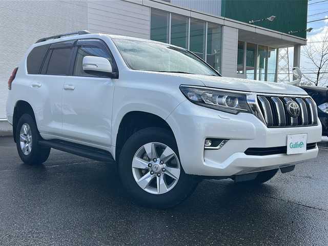 トヨタ ランドクルーザー プラド TX 秋田県 2018(平30)年 3.1万km ホワイトパールクリスタルシャイン 社外メモリナビ/社外BT、CD、DVD/バックカメラ/ドライブレコーダー/純正17インチAW/４WD/保証書、取説