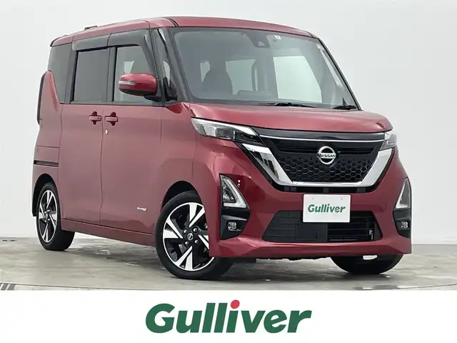日産 ルークス HWS Gターボ プロパイロットED 宮城県 2021(令3)年 0.3万km スパークリングレッドM ターボ//プロパイロット//純正9インチSDナビ(MM321D-L)//フルセグ//Bluetooth//アラウンドビューモニター//レーダークルーズコントロール//車線逸脱防止支援システム//ETC//クリアランスソナー//両側パワースライドドア//シートバックテーブル//LEDオートライト//ハイビームアシスト//フォグランプ//純正フロアマット//プッシュスタート//保証書