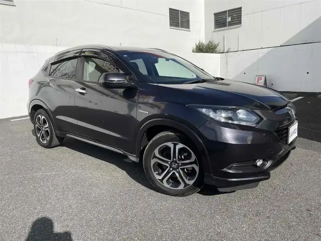 ホンダ ヴェゼル ハイブリッド Z 千葉県 2014(平26)年 9.8万km ルーセブラックM 【(株)IDOMが運営する【じしゃロン八千代店】の自社ローン対象車両になります。こちらは現金ご利用時の価格です。自社ローンご希望の方は別途その旨お申付け下さい。】/純正ナビ/バックカメラ/両側パワースライドドア/衝突軽減システム/クルーズコントロール/LEDヘッドライト