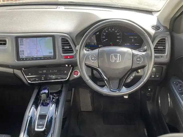 ホンダ ヴェゼル ハイブリッド Z 千葉県 2014(平26)年 9.8万km ルーセブラックM 【(株)IDOMが運営する【じしゃロン八千代店】の自社ローン対象車両になります。こちらは現金ご利用時の価格です。自社ローンご希望の方は別途その旨お申付け下さい。】/純正ナビ/バックカメラ/両側パワースライドドア/衝突軽減システム/クルーズコントロール/LEDヘッドライト