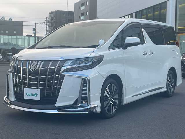 トヨタ アルファード S Cパッケージ 長野県 2019(平31)年 3.2万km ホワイトパールクリスタルシャイン 禁煙車/モデリスタエアロ（F・S・R）/純正10インチナビ【NSZN-Z68T】/(CD/DVD/フルセグTV/Bluetooth)/セーフティセンス/・プリクラッシュセーフティ/・レーントレーシングアシスト/・アダプティブハイビームシステム/・レーダークルーズコントロール/・ロードサインアシスト/・インテリジェントクリアランスソナー/バックカメラ/ビルトインETC/前後ドライブレコーダー/パワーバックドア/両側パワースライドドア/ブラック合皮シート/パワーシート（運転席メモリー機能付）/前席シートヒーター/前席ベンチレーション/ステアリングヒーター/ウッドコンビステアリング/電動パーキングブレーキ/ブレーキホールド/3眼LEDヘッドライト/フォグランプ/オートライト/スマートキー/Pスタート/電動格納ミラー/純正18インチAW/純正フロアマット