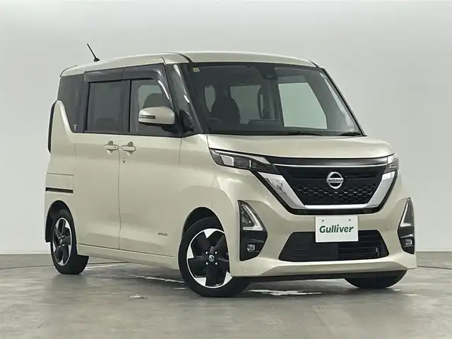 日産 ルークス HWS X プロパイロットED 福島県 2020(令2)年 3.6万km フローズンバニラパール プロパイロット　/・エマージェンシーブレーキ/・車線逸脱警報/・レーダークルーズコントロール/純正大画面ナビゲーション/【AM/FM/DVD/CD/Bluetooth】　/型番:MM320D－L/アラウンドビューモニター　/バックカメラ　/両側パワースライドドア　/プッシュスタート　/・スマートキー　/純正アルミホイール　/ＬＥＤオートライト/ステアリングスイッチ　/スマートキー/・スペアキー/・プッシュスタート/電子パーキング/・ブレーキホールド/・ステアリングスイッチ
