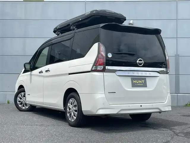 日産 セレナ X V 千葉県 2022(令4)年 4.2万km ブリリアントホワイトパール 衝突軽減ブレーキ/レーンキープアシスト/クリアランスソナー/ブラインドスポットモニター/純正10インチＳＤナビ/　フルセグ/BT/DVD/CD/MSV/アラウンドビューモニター/ステアリングスイッチ/クルーズコントロール/ETC/両側パワースライドドア/LEDヘッドライト/オートライト/スマートキー/プッシュスタート/ルーフキャリア