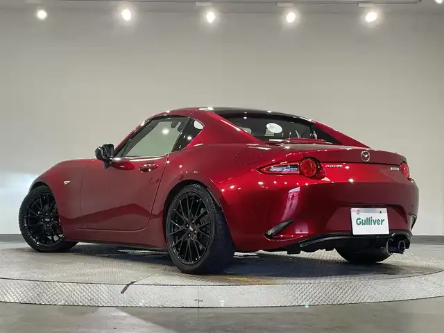 マツダ ロードスター ＲＦ RS 愛知県 2017(平29)年 11.9万km ソウルレッドクリスタルM 純正８インチナビ　/（Bluetooth/CD・DVD再生/SD/FM/AM/AUX/スマホ連携）/ＢＯＳＥサウンド　/ＢＢＳ１７インチＡＷ　/純正Ｆエアロ　/衝突軽減ブレーキ　/シートヒーター　/ＥＴＣ　/バックカメラ　/ブラインドスポットモニター　/社外マフラー　/ドライブレコーダー　/アイドリングストップ/半革シート/純正フロアマット/プッシュスタート/　　-スマートキー