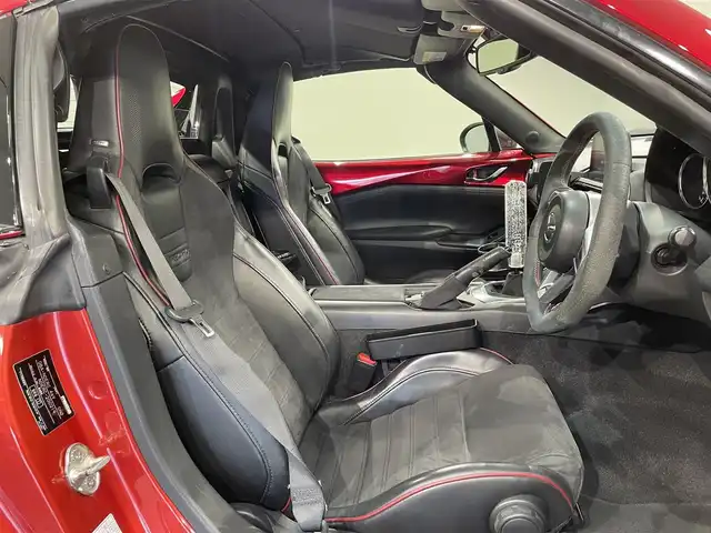 マツダ ロードスター ＲＦ RS 愛知県 2017(平29)年 11.9万km ソウルレッドクリスタルM 純正８インチナビ　/（Bluetooth/CD・DVD再生/SD/FM/AM/AUX/スマホ連携）/ＢＯＳＥサウンド　/ＢＢＳ１７インチＡＷ　/純正Ｆエアロ　/衝突軽減ブレーキ　/シートヒーター　/ＥＴＣ　/バックカメラ　/ブラインドスポットモニター　/社外マフラー　/ドライブレコーダー　/アイドリングストップ/半革シート/純正フロアマット/プッシュスタート/　　-スマートキー