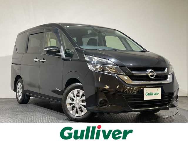 日産 セレナ X Vセレクション 愛媛県 2017(平29)年 5.3万km ダイヤモンドブラック 純正ナビ/Bluetooth/フルセグ/プロパイロット/フリップダウンモニター/両側電動スライドドア/全周囲カメラ/衝突被害軽減ブレーキ/レーンキープアシスト/前後コーナーセンサー/LEDヘッドライト/オートライト/ドライブレコーダー/ETC/ウォークスルー/プッシュスタート/保証書/取扱説明書