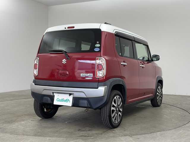 スズキ ハスラー Jスタイル Ⅱ 兵庫県 2015(平27)年 8.6万km フェニックスレッドパール/ホワイト2トーンルーフ ・社外ナビ/CD/DVD/Bluetooth/TV/SD/・バックカメラ/・ビルトインETC/・デュアルカメラブレーキサポート/・レーンキープアシスト/・ステアリングスイッチ/・シートヒーター/・プッシュスタート/・スマートキー/・アイドリングストップ/・社外レーダー探知機/・HIDヘッドライト/・オートライト/・フォグランプ/・純正15インチアルミホイール