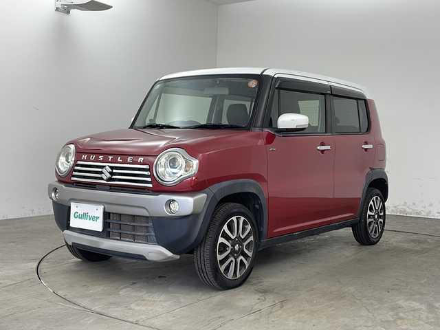 スズキ ハスラー Jスタイル Ⅱ 兵庫県 2015(平27)年 8.6万km フェニックスレッドパール/ホワイト2トーンルーフ ・社外ナビ/CD/DVD/Bluetooth/TV/SD/・バックカメラ/・ビルトインETC/・デュアルカメラブレーキサポート/・レーンキープアシスト/・ステアリングスイッチ/・シートヒーター/・プッシュスタート/・スマートキー/・アイドリングストップ/・社外レーダー探知機/・HIDヘッドライト/・オートライト/・フォグランプ/・純正15インチアルミホイール