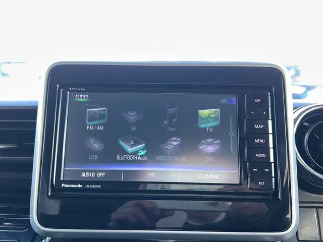 スズキ スペーシア カスタム HYBRID XS 秋田県 2019(令1)年 7.2万km ムーンライトバイオレットPM 社外メモリナビ/社外BT、CD、DVD、TV/前後ドライブレコーダー/両側パワースライドドア/純正15インチAW/コーナーセンサー/４WD/取説、保証書