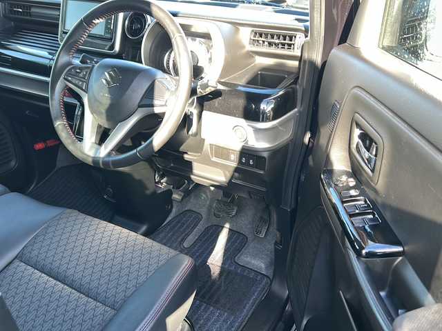 スズキ スペーシア カスタム HYBRID XS 秋田県 2019(令1)年 7.2万km ムーンライトバイオレットPM 社外メモリナビ/社外BT、CD、DVD、TV/前後ドライブレコーダー/両側パワースライドドア/純正15インチAW/コーナーセンサー/４WD/取説、保証書