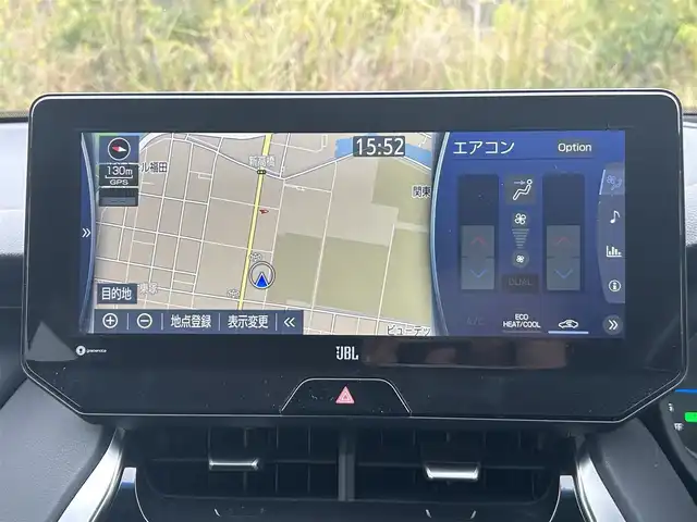 トヨタ ハリアー ハイブリッド Z 岡山県 2020(令2)年 8.4万km ホワイトパールクリスタルシャイン 登録時走行距離83180km/JBLプレミアムサウンド/純正12.3インチナビ/フルセグTV(AM.FM.TV.BT)/全方位カメラ/ETC2.0/ブラインドスポットモニター/デジタルインナーミラー/ヘッドアップディスプレイ/クリアランスソナー/衝突軽減ブレーキ/横滑り防止装置/クルーズコントロール(追従走行あり)/車線逸脱警報（レーンキープアシスト）/オートライト/オートマチックハイビーム/アイドリングストップ/電動リアゲート/19インチ純正AW/純正フロアマット/ハーフレザーシート/D席パワーシート/スマートキー/プッシュスタート/ドアバイザー