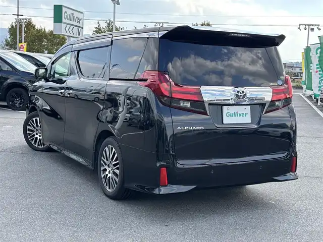 トヨタ アルファード S Cパッケージ 宮城県 2017(平29)年 6.7万km ブラック サンルーフ/純正10インチナビ（NSZN-Z66T）/（フルセグ/BT/CD/DVD）/純正12インチフリップダウンモニター（V12T-R66C）/クルーズコントロール/バックカメラ/パワーバックドア/両側パワースライドドア/レザーシート（ブラック）/運転席メモリシート/全席パワーシート/前席シートヒーター/ステアリングヒーター/後席サンシェード/前方ドライブレコーダー（DRT-H66A)/ETC/純正18インチAW/スペアキーX1