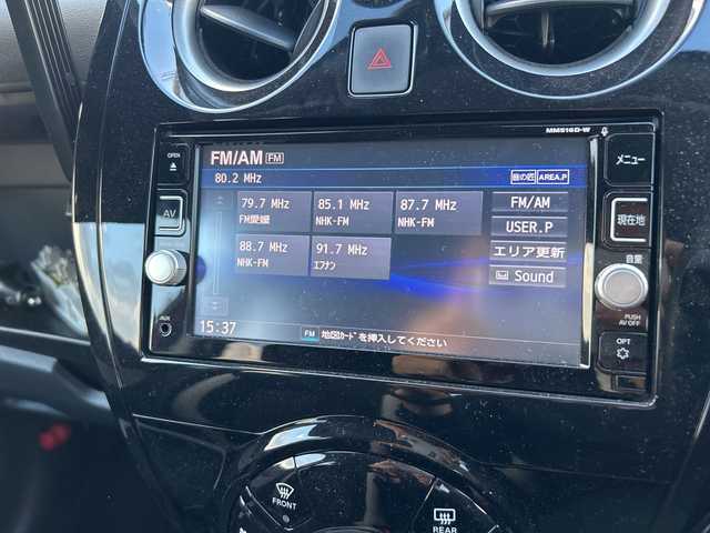 日産 ノート e－パワー X 愛媛県 2016(平28)年 2.1万km プレミアムコロナオレンジ 純正ナビ/Bluetooth/CD/DVD/USB/SD/ETC/ドライブレコーダー前のみ/アラウンドビューモニター/バックカメラ/純正フロアマット/アイドリングストップ/オートLEDヘッドライト/レーンキープアシスト/スマートキー/スペアキー/プッシュスタート/保証書/取扱説明書