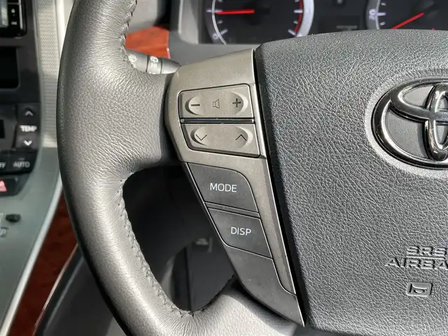 トヨタ ヴェルファイア 2．4Z プラチナセレクション 大阪府 2009(平21)年 7.6万km ブラック 純正ナビ/　FM/AM/フルセグTV/Bluetooth/AUX/CD/DVD/フリップダウンモニター/パワーバックドア/ステアリングスイッチ/革巻きステアリング/バックカメラ/フロントコーナーセンサー/クリアランスソナー/HIDヘッドライト/フォグランプ/純正18インチアルミホイール/プッシュスタート/オートライト/スペアキー/記録簿：H24.26.28.30.R2.4.6年分あり