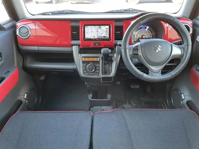 スズキ ハスラー Jスタイル 群馬県 2015(平27)年 4.2万km フェニックスレッドパール/ホワイト2トーンルーフ ケンウッドメモリナビ/CD・DVD・SD/Bluetooth・フルセグ/バックカメラ/ETC/前席シートヒーター/横滑り防止装置/衝突軽減ブレーキ/アイドリングストップ/HIDヘッドライト/フォグランプ/純正フロアマット/プッシュスタート/スマートキー